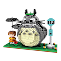 Miniatyrbillede 1 af 2: Totoro børnepuslespil med små byggeklodser - over 2000 stykker