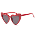 Pikkukuva 2 / 4: Retro Sydänlasit Naiset Oversized UV400 Punainen Red one size