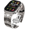 Pikkukuva 1 / 5: 49mm 45mm 44mm 42mm Yhteensopiva Apple Watch -rannekkeen kanssa, miesten ruostumattomasta teräksestä valmistettu rannekoru, metallinen vaihtoranneke, titaani 42mm 44mm 45mm 49mm