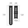 Miniatyrbillede 4 af 5: Blød Silikone Armbånds Udskiftnings Urrem 22mm Til Vivoactive 4 [db] Light pink