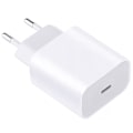 Miniatyrbild 1 av 2: Laddare för iPhone - Strömförsörjning - 20W USB-C - Snabbladdare Vit White 1st strömadapter (20W)