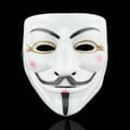 V for Vendetta Halloweenmasker til maskerade, CJY White+Eyeliner