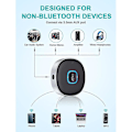 Miniatyrbillede 3 af 5: Bluetooth Modtager 5.0 Mini Aux Bluetooth Billader Til Musikstreaming 12 Timer Spilletid