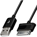 Miniatyrbillede 1 af 5: USB Datakabel Oplader Datakabel Datasync Sort til Samsung Galaxy TAB 2 10.1 P1000 7.1 Oplader