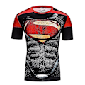Pikkukuva 3 / 5: Superhero Punisher Lyhythihainen Urheilupaita Treeni 3D Kompressio Nopeasti Kuivuva Harjoittelu Miesten Juoksu Kuntosali Fitness Top Rashguard 2 L