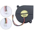 Dobbeltkugle Turbo Ventilator 5015 Køleventilator til Flashforge Adventurer 5M Pro Ekstruder Hotend Hurtig Køling Black