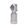 4-point impact bottle and jar cleaning nozzle, oil drum fully automatic cleaning nozzle, rotating spray can nozzleCJY Silver