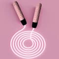 Lysande hopprep LED-upplyst hopprep Lysande sportträningsutrustning Pink
