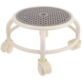 Miniatyrbilde 1 av 2: Lav Krakk Med Hjul Svingbar Rullende Krakk Liten Krakk Rund Lav Krakk For Pedikyr As Shown 35X35cm