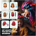 Miniatyrbild 5 av 7: Hårpulver Set för Flickor | 10 Tvättbara Färger | Perfekt Present för Flickor i Åldern 3 till 7 | Kreativ Kalaspåse för Barnkalas 2025
