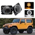 Amber Front LED Blinklys billysmontering for 2007~2017 Jeep Wrangler JK halo Marker Light