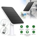 4W Solpanel för Eufy Eufycam 2/2 Pro/2C/2C Pro/E Väggfäste med 3m Strömkabel, Vit, 1 st