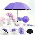 Miniatyrbillede 5 af 5: Taktisk Varm Rygsæk Rejse Parasol Foldbar Regnslag Vindtæt Parasol Foldbar Solskærm/Regnslag Regnslag Dame Regnfrakke