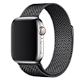 Miniatyrbillede 2 af 5: Milanese Loop Rem til Apple Watch i rustfrit stål med magnetisk spænde - 38/40/41 (med stik) - Stjerneskær + Sort 38/40/41mm