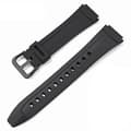 Erstatningsrem med 18 mm diameter for Casio AW-80V/82 elektronisk armbåndsur Black Button