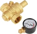 Messing vandtryksreducer, Dn20 justerbar vandtryksregulator i messing med manometer