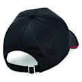 Miniatyrbillede 2 af 2: Beechfield Voksen Unisex Autentisk 5 Panel Piped Peak Cap One S Sort/Klassisk Rød Black/Classic Red One Size