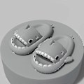 Miniatyrbild 3 av 3: Hajtofflor Halkfria Duschtofflor Mjuka Sommarsandaler För Flickor Och Pojkar Nya 32 33 32 33 grey