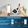 Miniatyrbillede 4 af 5: Trådløs Lavalier Mikrofon, 10 timers batterilevetid til IOS & Android, Bærbar black, 2 pcs
