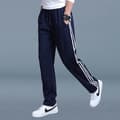 Herre joggingbukser til fritidstøj, løs pasform, stor størrelse, lige ben Deep Blue CJY Deep Blue L