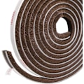 Miniatyrbild 1 av 2: Dragt Excluder för Fönster, 5m(L) x 9mm(B) x 5mm(H) Fönster- och Dörrtätning, Självhäftande Borsttätningsremsa för Skjutdörrar (Brun 5 m(L) x 9mm(W) x 5mm(T)