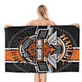 Miniatyrbillede 2 af 5: Harley Davidson-2 Badehåndklæde Unisex Håndklæder Mode Håndklæde Superfin Fiber Strandhåndklæder-DW674
