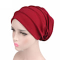 Miniatyrbild 4 av 5: Muslimsk turbanhatt för kvinnor Hijab Mjuk bomull Huvudbonad Elastisk Sovmössa Kemoterapi Mössa Hårförlust Huvudduk Varm Vintermössa light purple