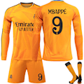 Pikkukuva 1 / 2: Real Madridin Vieraspelipaita Lapsille ja Aikuisten Pitkähihainen 2024-2025 Nro 9 Mbappe 24-25 away Long sleeve S
