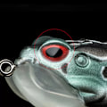 Miniatyrbillede 4 af 6: 5 stk. Overfladefrø Lures Blød Swimbait 5cm 15g Bas & Ørred Fiske Lures Green back with yellow body Blood groove style