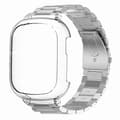 Miniatyrbillede 2 af 3: Til Honor Watch 4 Urrem 3-perle Rustfrit Stål Håndledsrem med PC Urkasse Multicolor Silver+Clear Case
