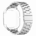 Miniatyrbillede 3 af 3: Til Honor Watch 4 Urrem 3-perle Rustfrit Stål Håndledsrem med PC Urkasse Multicolor Silver+Clear Case