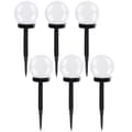 LED Garden Lights with Solar Cell – 6-Pack