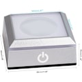 Miniatyrbillede 5 af 5: LED lysbase til glaskugle, flerfarvet showstand, displayplade, display lysbase, 3D laser krystal kunst med sensitiv berøring (sfærisk fordybning)