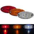 Miniatyrbillede 2 af 5: 3LED 12v 24v LED Sidemarkeringslys til Trailer Campingvogn Yellow