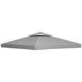Replacement Roof for 3x3m Gazebo, Waterproof, Light Grey CJY 2500