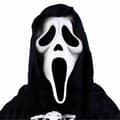 Spooky Halloween-kostymtillbehör Spökmask för vuxna rollspelsevenemang WhiteBlack