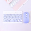 Miniatyrbilde 1 av 5: Trådløst Tastatur Nettbrett Bluetooth Tastatur og Mus Sett Purple