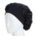 Miniatyrbillede 3 af 5: Sovehætte - Satin Bonnet - Sovehætte Sort one size sortCJY black