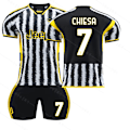 Miniatyrbillede 1 af 2: Juventus 23/24 Hjemme Fodboldtrøje Sæt 7 CHIESA 7 CHIESA #XL