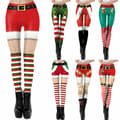 Damjul Jul Tomte Leggings Bukser Strømpebukser Vinter E E S