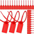 300 stk. nummererte plomberingsforseglinger i plast, sikkerhetsstrips, 250 mm lengde