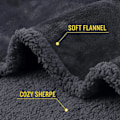 Miniatyrbillede 7 af 8: Vandtæt Tæppe, Kærlighedstæppe til Sofa, Seng, Sovesofa, Vandtæt Kæledyrstæppe til Hunde og Katte, 100% Lækagesikkert, Vandtæt, Helt Pink Sort Black M:100*145CM