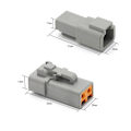 Miniatyrbillede 2 af 4: DTP Deutsch Type Bilkontakt Vandtæt Høj Strøm Han Hun Stik DTP04-2 DTP06-2S DTP04-4P DTP06-4S