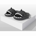 Miniatyrbild 3 av 3: Hajtofflor Halkfria Duschtofflor Mjuka Sommarsandaler För Flickor Och Pojkar Nya 40 41 40 41 black