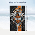 Miniatyrbillede 4 af 5: Harley Davidson-2 Badehåndklæde Unisex Håndklæder Mode Håndklæde Superfin Fiber Strandhåndklæder-DW674