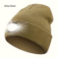 1 stk LED-hatt med knappcellebatteri, håndfri hodelykt CJY Army Green