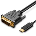 Miniatyrbillede 2 af 5: USB TYPE C til DVI Kabel USB Type C til DVI 24+1 Adapter 4K 30Hz (6FT/1.8M) til Thunderbolt 3 til 2017/2016 MacBook Pro black