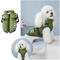 Miniatyrbild 5 av 5: Vinterhundjacka med sele - Hundvarma kläder Vattentät grön grön green XL