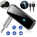 Miniatyrbild 1 av 2: Usb Trådlös Bluetooth 5.0 Sändare Mottagare 2i1 Ljudadapter 3.5mm Aux Bil