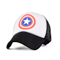 Miniatyrbild 2 av 5: Barn Pojkar Flickor Batman Mesh Snapback Keps Sommar Utomhus Andningsbar Justerbar Sport Solhatt Modell D vit Model D white 48-52cm